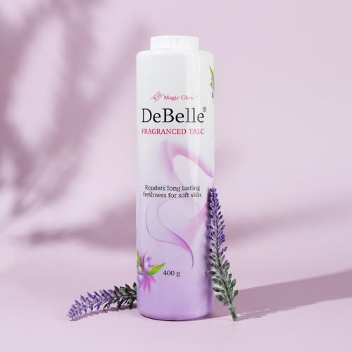 DeBelle Fragranced Face and Body Talc Combo Of 2 (400G Each) | Lavender Talcum Face Powder for men & Women
