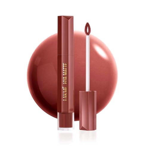 Lakmé 9to5 Liquid Lipstick, Hya Matte, with Hyaluronic Acid for hydrated lips, Vacation Nude 3.6gm