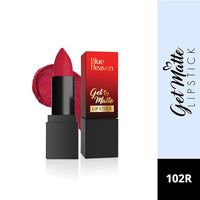 Blue Heaven Get Matte Lipstick | Soft Matte Finish and Lightweight Formula | Intense Pigment | Long-Lasting Lipsticks For Women | 102 | 4GM