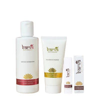 Barva Dry Skin Special | Natural Skincare For Face & Body | Made With Ghee, Aloe Vera, Vitamin -E | 3-Products Set | Mango Butter, Pomegranate Body Lotion & Lip Balm.