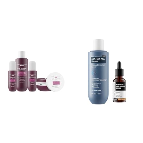 Bare Anatomy Curl Defining Shampoo + Hair Mask + Leave-In Conditioner + Gel 250ml + 250g + 140ml + 140ml Anti Hair Fall Shampoo 250ml 3% Redensyl + 4% Anagain + 3% Baicapil + 1% Capilia Longa 30mL