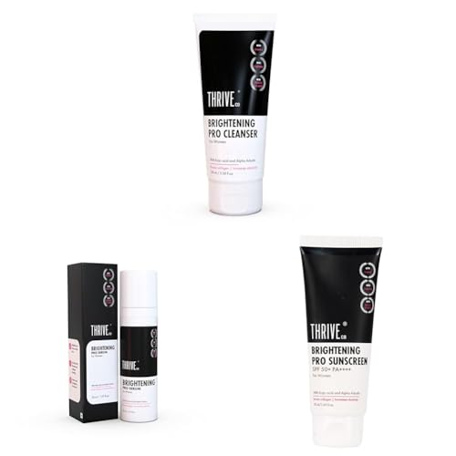 ThriveCo Brightening PRO Kit (Cleanser + Serum + Sunscreen) for Women