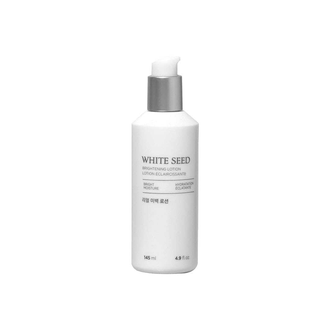 The Face Shop White Seed Brightening Face Lotion with Niacinamide & Vitamin B | For Dark Spots, Dullness & Acne Scars| Suitable for Normal, Oily, Dry, Combination Skin | Sulphate & Paraben Free, 145ml