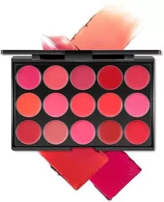 Huda Girl 15 CLR Lip Palette - Pink, Red, Nude & Brown Shades- Waterproof Lipstick Pallete - Smooth Finish MATTE LIPSTICK WOMEN AND GIRLS Travel Friendly Lipstick