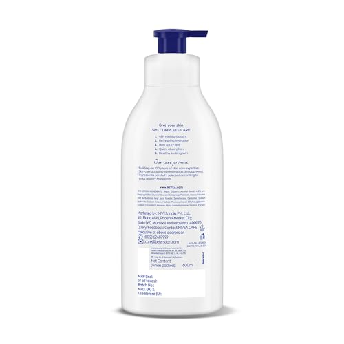 NIVEA Aloe Hydration Body Lotion 600 ml | 48 H Moisturization | Refreshing Hydration | Non Sticky Feel | With Goodness of Aloe Vera For Instant Hydration In Summer | For Men & Women