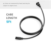 Figure 8 Power Cord 5Ft, 2 - Prong Cable Connector Compatible with Home Office Electronics TV, Printer, Laptop, Samsung Monitor