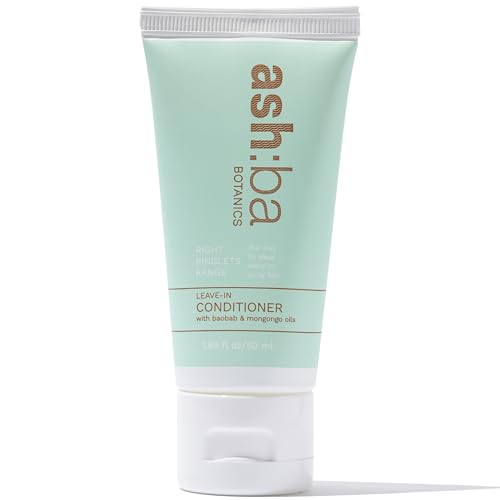 Ashba Botanics Leave-in Conditioner for Frizzy, Wavy & Curly Hair | Hair Cream For Men & Women | Moisturizes, Protects, Nourishes & Adds Shine to Dry & Damaged Hair | Silicone Free (50, millilitre)