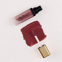 MyHues Comfort Matte Liquid Lipstick Muted Berry Pink (Gulkand) 5ml, Non-Drying Matte Finish | Transferproof Lipstick
