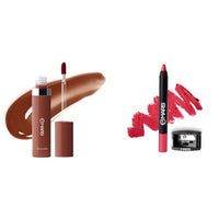 MARS Drip Lip Mist for Women (4.5 ml) (06-Cocoa Drip) Long Lasting Crayon Lipstick up to 12 Hours Stay | Matte Finish | Waterproof | Won't Smudge Won't Budge Lip Crayon (3.5 gm) (17-I Am Wise)