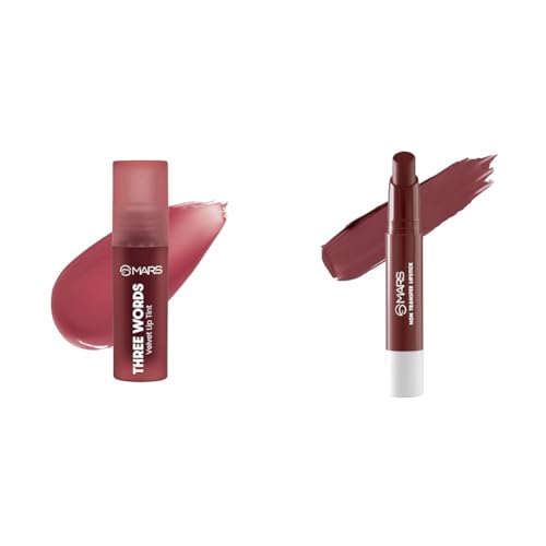 MARS Love Track Velvet Lip Tint (2.8ml) (THREE WORDS) 6 Flattering Shades Matte Super Stay Lipstick | Up to 12 Hours Long Lasting | Smudge Proof and Waterproof Lipstick for Women (2.6 gm) (13-DESTINY)