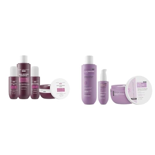 Bare Anatomy Curl Defining Shampoo + Hair Mask + Leave-In Conditioner + Gel 250ml + 250g + 140ml + 140ml Ultra Smoothing Shampoo + Hair Mask + Serum Kit| Women & Men | 250ml + 250g + 50ml