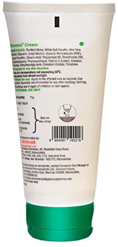 Elovera Moisturising Cream 75g | For Dry Skin | with Aloe Vera & Vitamin E | Protects, Nourishes and Repairs Skin | Paraben Free | Fragrance Free (Pack of 2)