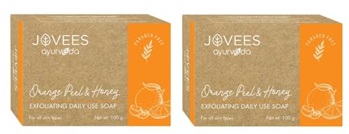 Jovees Herbal Orange Peel & Honey Exfoliating Daily Use Soap 100G (Pack of 2)