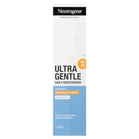 Neutrogena Ultra Gentle Daily Moisturiser SPF 15 | Glycerine based | Light Weight & Non Greasy | UVA & UVB Protection | Parabens Free | Fragrance Free | Dry & Sensitive Skin | 100ml
