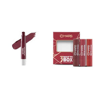 MARS Matte Super Stay Lipstick | Up to 12 Hours Long Lasting | Smudge Proof and Waterproof Lipstick for Women (2.6 gm) (03-SPIRIT) Matte Box Set of 3 Lipsticks for Women (3x3.2 gm) (01-Red & Maroon)