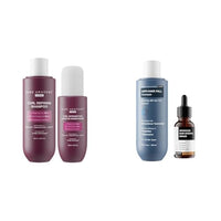 Bare Anatomy Curl Defining Shampoo + Curl Intensifying Leave In Conditioner Cream |Women & Men | 250 ml + 140ml Anti Hair Fall Shampoo 250ml 3% Redensyl+4% Anagain+3% Baicapil+1% Capilia Longa 30mL