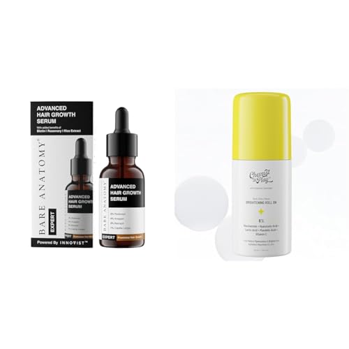 Bare Anatomy Advanced Hair Growth Serum 30ml and Chemist at Play Brightening Roll On 40ml