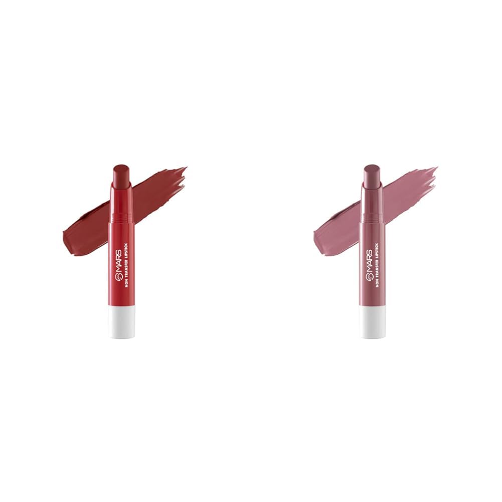 MARS Matte Super Stay LipstickLipstick for Women (2.6 gm) (05-MAJESTIC) Matte Super Stay Lipstick | Up to 12 Hours Long Lasting | Smudge Proof and Waterproof Lipstick for Women (2.6 gm) (06-SMITTEN)