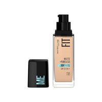 Maybelline New York Liquid Foundation, Matte Finish, With SPF, Absorbs Oil, Fit Me Matte + Poreless, 118 Light Beige, 30 ml