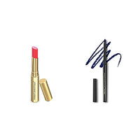 Forest Essentials Tinted Lip Serum Madhu Rasa Gulaab Jal 2.2g, Pink & Forest Essentials Cobalt Blue Gulaab Khaas Kajal 0.30gms