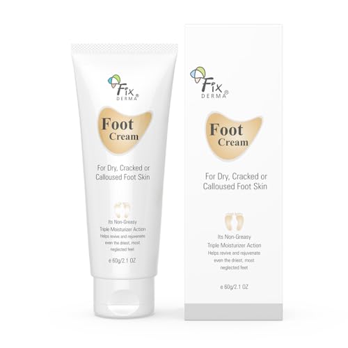 Fixderma 5% Lactic Acid, 15% Urea, 3% Glycerine, Foot Cream For Dry & Cracked Feet, Moisturizes and Soothes Feet, Heel Repair Paraben & Sulphate Free, All Skin Types 60 ML