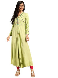 Rapsodia Women's  Rayon Anarkali Kurta