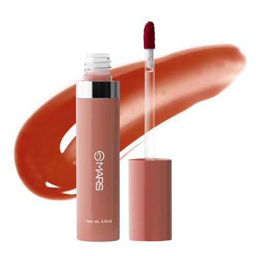 MARS Drip Lip Mist for Women (4.5 ml) (01-Peachy Drip) Reapplication 12 Shades Back to Basics Glossy Eyeshadow Palette with Free Applicator (14.4 gm) (Shade-01)