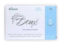 Brinton DOUX Daily Ultra Moisturizer Soap Bar with pH 5.5, 75g x Pack of 3