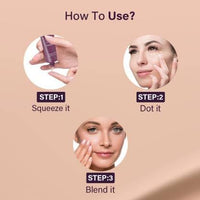 Juprev Radiant BB Foundation, Creamy Texture, Natural Finish, Non-greasy & Lightweight, Creamy Texture | Lightweight Formula, Waterproof and Long Wear Liquid Foundation for Face Makeup (60 gm)