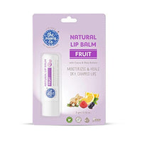 The Moms Co. Natural Lip Balm I Non Sticky I Protects & Nourishes Dry Chapped Lips I Shea & Cocoa Butter(5gm) (Fruit)