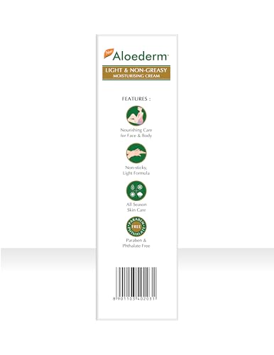 Aloederm Skin Cream For Treating Dry Skin, Cold Processed Aloevera, Delays Ageing, 50g