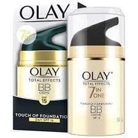 Olay Total Effects Anti Ageing Skin Cream (Moisturizer)| Fights 7 Signs of Ageing | With Niacinamide and Green Tea Extracts | Normal, Oily, Dry, Combination Skin | 50g (BB Creme (SPF 15))