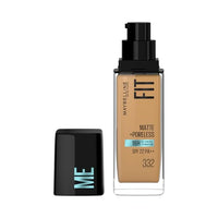 Maybelline New York Liquid Foundation, Matte Finish, With SPF, Absorbs Oil, Fit Me Matte + Poreless, 332 Golden Caramel, 30ml
