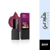 Blue Heaven Get Matte Lipstick | Soft Matte Finish and Lightweight Formula | Intense Pigment | Long-Lasting Lipsticks For Women | 501 | 4GM