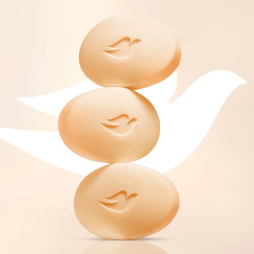 Dove Sandalwood Beauty Bar for Naturally Glowing Skin with 100% Natural Origin Sandalwood and Real Saffron Extracts 125g (Pack of 3)