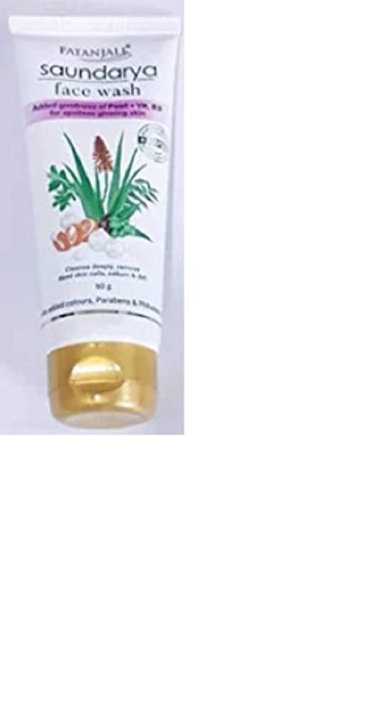 Patanjali Saundarya Face Wash - 60ml Pack of 2