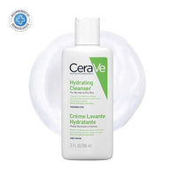 CeraVe Hydrating Cleanser For Normal To Dry Skin (88ml) - Non-Foaming Face Wash with Hyaluronic Acid And Ceramides | Non-Comedogenic, Non-Irritating And Fragrance-Free Cleanser