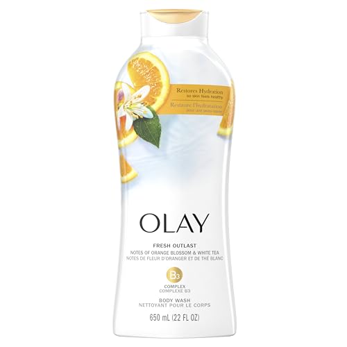 Olay Body Wash Fresh Outlast Orange Blossom & White Tea, 22 fl oz/650ml