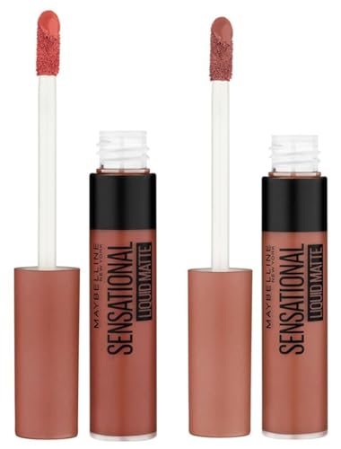 Maybelline Liquid Lipstick NU01 Bare It All (Matte) & Maybelline Liquid Lipstick NU02 Strip It Off (Matte)