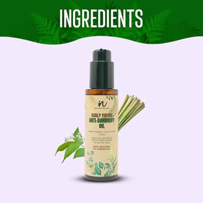 Nature4Nature Scalp Potion Anti-Dandruff Hair Oil | Non Sticky Formula | Dandruff Control | Scalp Nourishment & Hydration | For Men & Women | All Hair Types | 100 ml