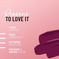 Seven Seas Pure Liquid Lipstick, Matte Finish, Purple (Rose 2, 7ml)