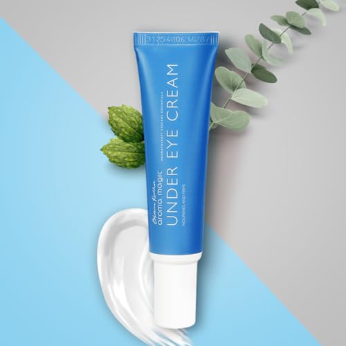 Aroma Magic Under Eye Cream | Nourishes, Reduces wrinkles, repairs & firms the skin, prevents signs of aging | Olive Butter & Rice Bran Oil, Lavender & Rosemary Essential Oils – 20 gm