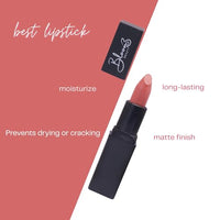 Bloom Beauty Bullet Lipstick Creamy Matte Finish Hydrating & Long-Lasting,Nude Whisper