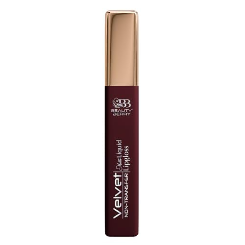 Beauty Berry Velvet Non Transfer Liquid Lipstick for Women (Brown Nut)