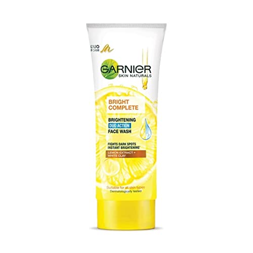 Garnier Bright Complete BRIGHTENING DUO ACTION Face Wash, 100g