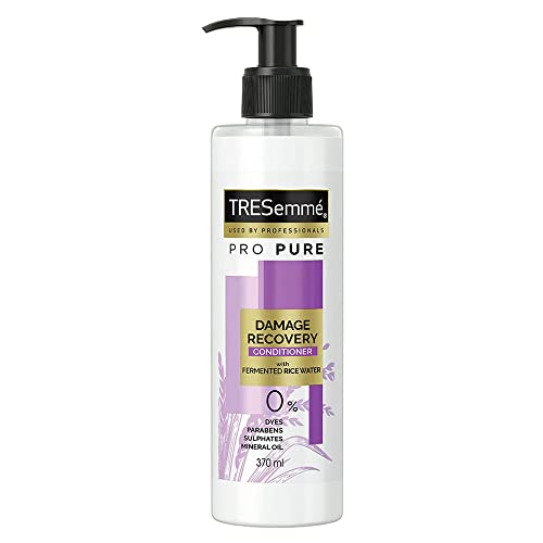 Tresemme Hair Fall Defence Shampoo, 1 Ltr & TRESemme Pro Pure Damage Recovery Conditioner, with Fermented Rice Water, Sulphate Free & Paraben Free, for Damaged Hair, 390 ml