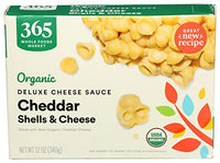 365 Shells And Cheese Creamy Cheddar Deluxe Organic, 12 Ounce