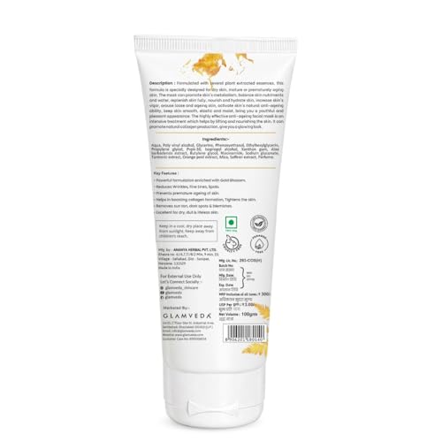 Glamveda Pack of 3 Korean Glass Skin Rice & Ceramide, Activate Charcoal & Gold Peel Off Mask 100gm | Face Pack For Men & Women | Remove Blackheads, Signs of Ageing & Skin Brightening | All Skin Types