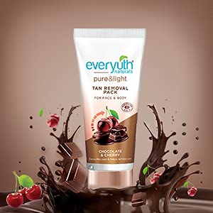 Everyuth Naturals Pure And Light Tan Removal Scrub And Tan Removal Pack Chocolate And Cherry 50 gm Each (Pack Of 2)