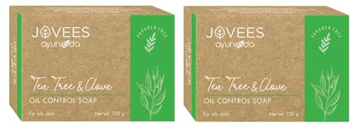 Jovees Herbal Tea Tree & Clove Oil Control Soap 100G (Pack of 2)